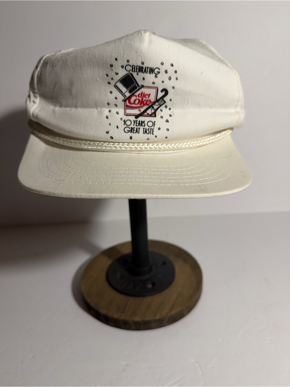 Coca-Cola Diet Coke 10 Years of Great Taste Celebration White Hat Soda Theme